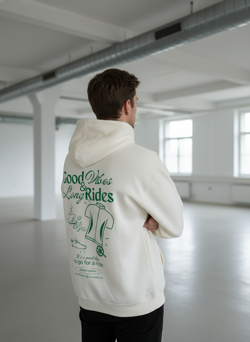 Good Vibes & Long Rides - Oversized Hoodie